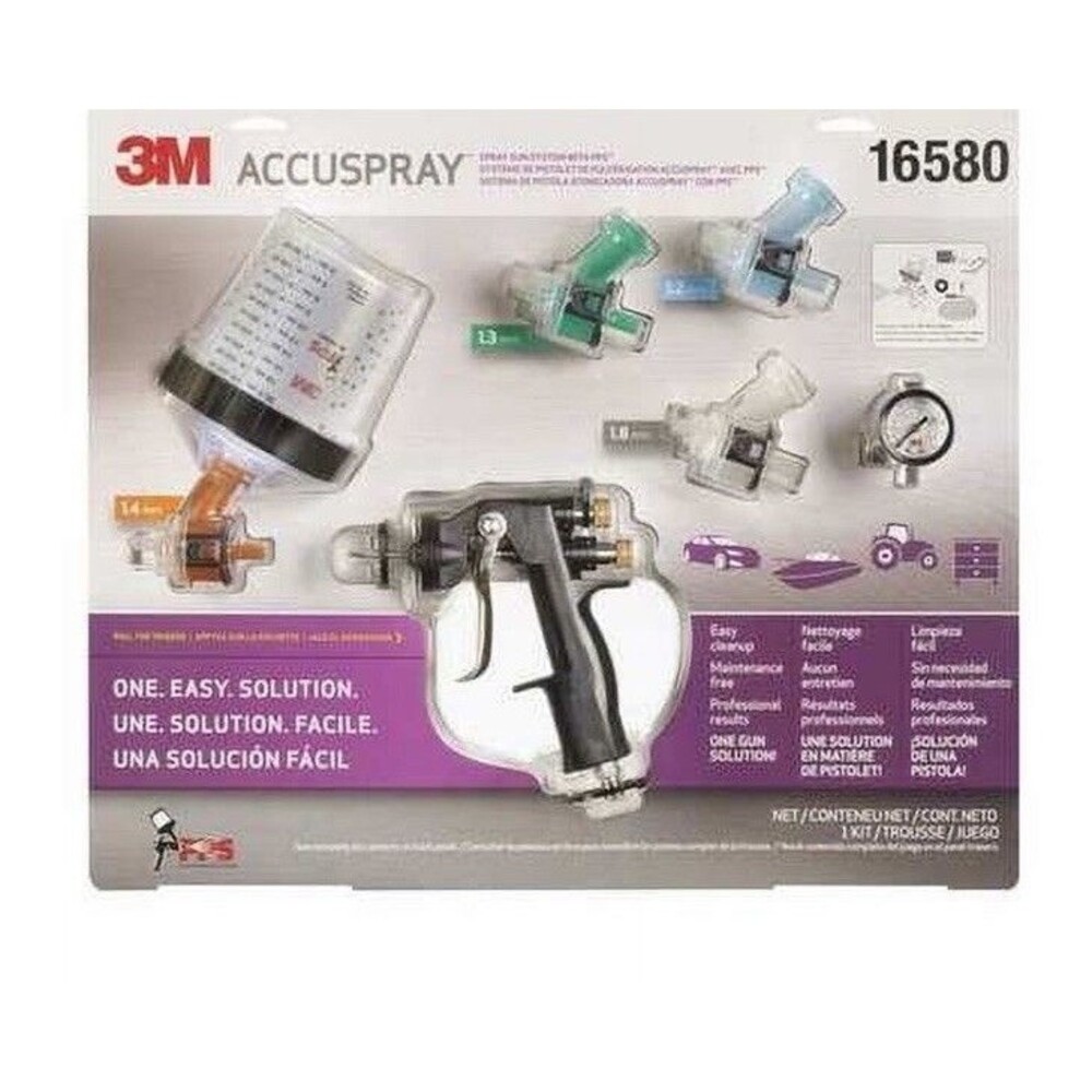 3M Accuspray ONE Auto Paint Spray Gun System Kit with Standard PPS 16580